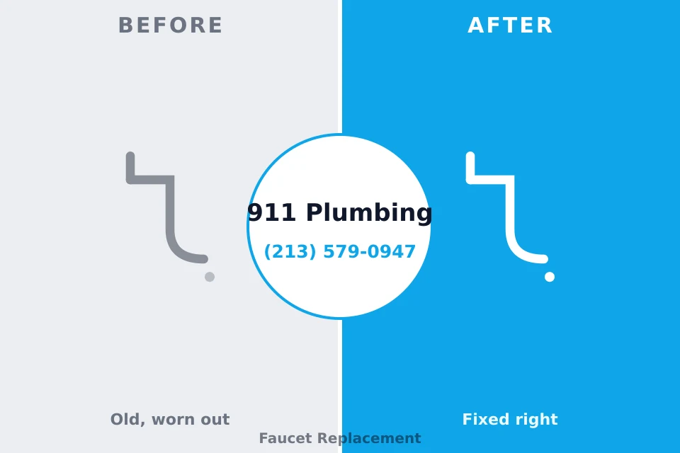 Before and after: plumbing repair Pembroke, NC